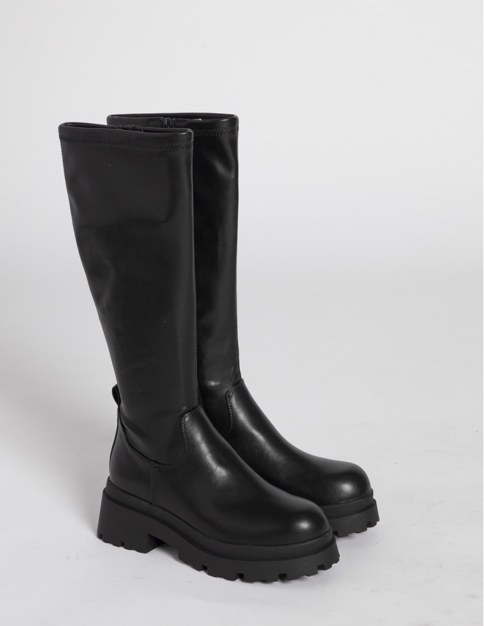 botas altas negras missione mustang sommes demode online