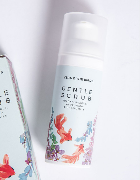 exfoliante facial gentle scrub vera and the birds sommes demode zaragoza