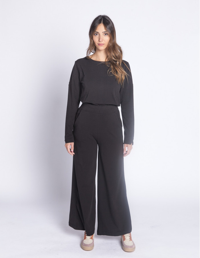 pantalon negro algodon palau suite13lab sommes demode zaragoza