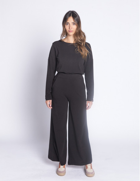 pantalon negro algodon palau suite13lab sommes demode zaragoza