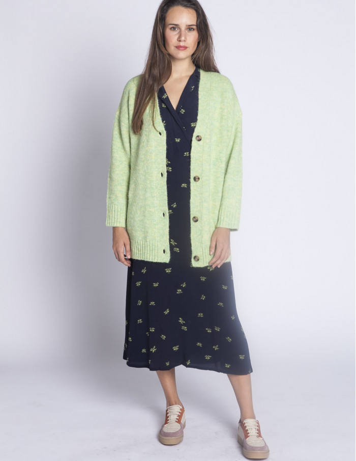 cardigan oversize verde claro nice things sommes demode zaragoza