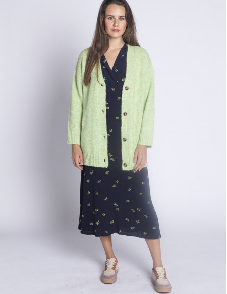 cardigan oversize verde claro nice things sommes demode zaragoza