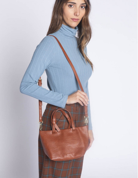 bolso bandolera marron nudos nice things sommes demode zaragoza