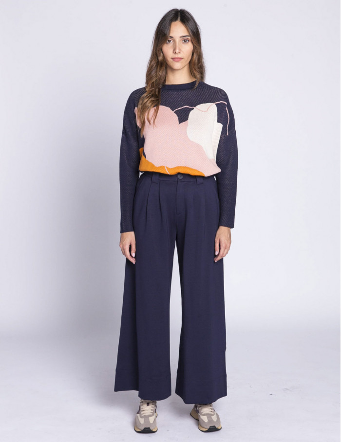 pantalon amplio modal navy nia skfk sommes demode zaragoza