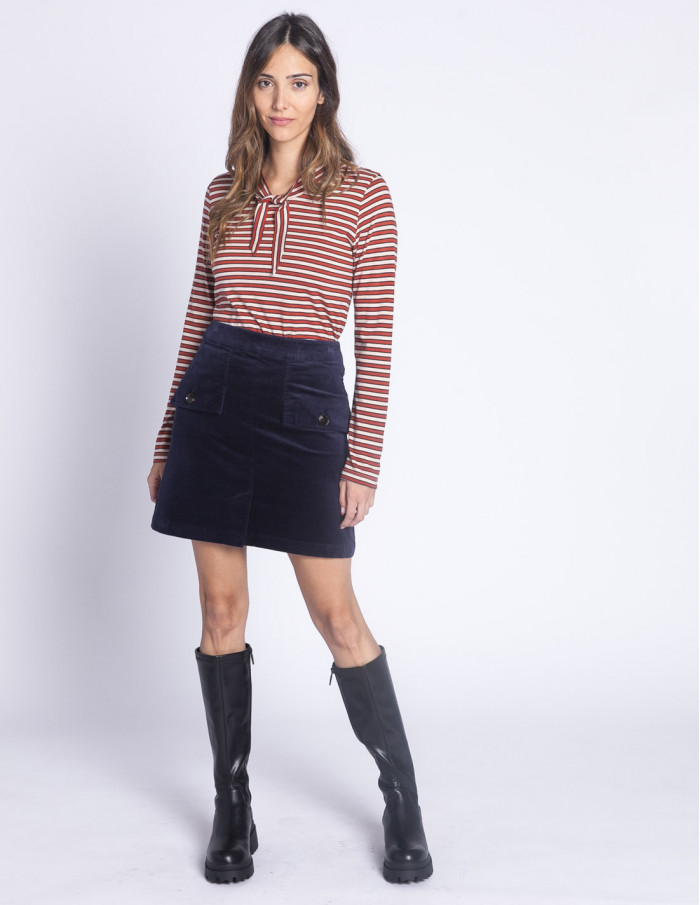 falda corta pana navy nice things sommes demode zaragoza