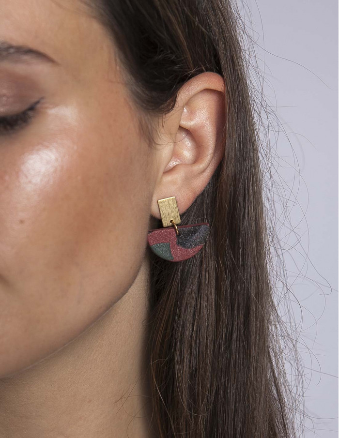 pendientes silvia garnet cleo sommes demode zaragoza