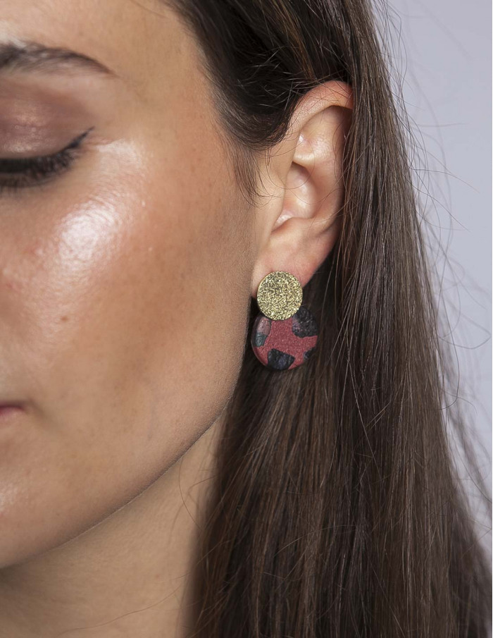 pendientes roseline garnet cleo sommes demode zaragoza