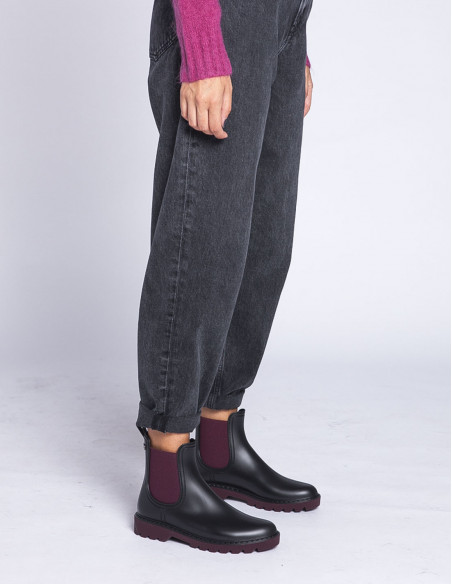 Comprar Botines Chloe bicolor negro burdeos de Igor en Sommes Demode
