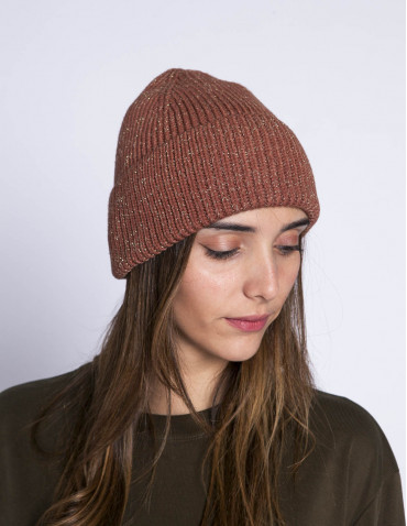 gorro teja detalle brillo victoria sommes demode zaragoza