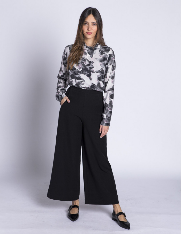 pantalon recto basico negro pan sommes demode zaragoza