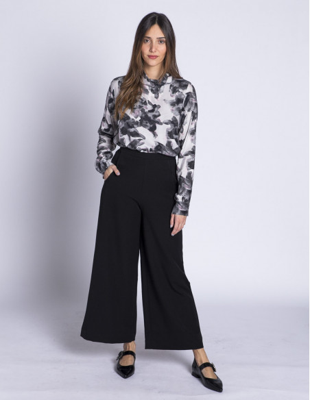 pantalon recto basico negro pan sommes demode zaragoza