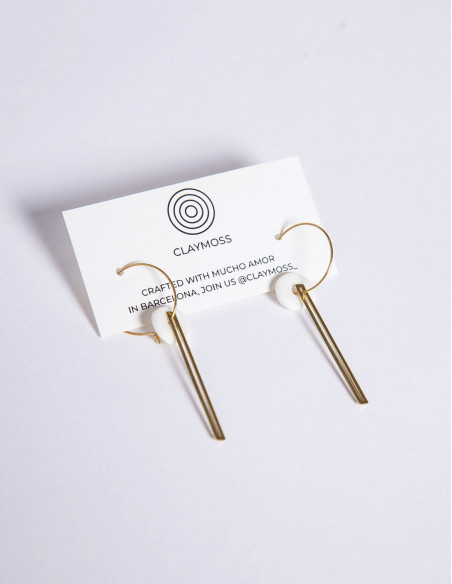 pendientes light movement blancos claymos sommes demode online