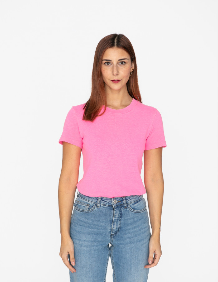 camiseta sonoma rosa fluor american vintage sommes demode zaragoza