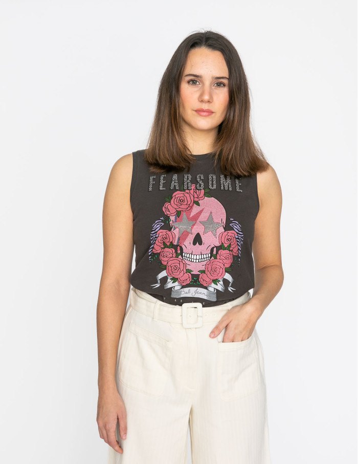 pantalon crudo con cinturon elowen ichi sommes demode zaragoza