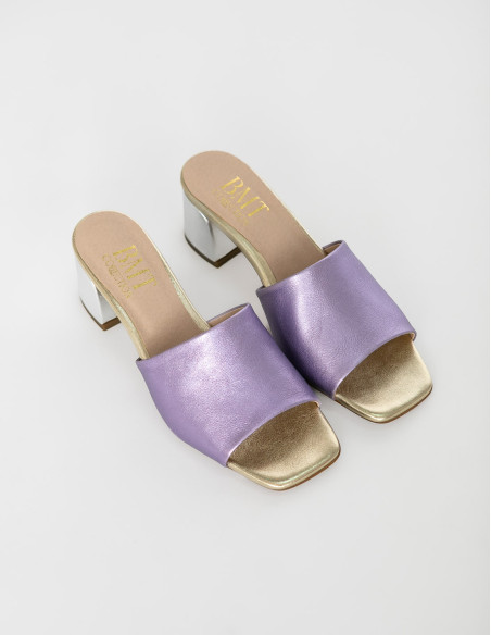 sandalias mules metalizadas ginebra barminton sommes demode zaragoza