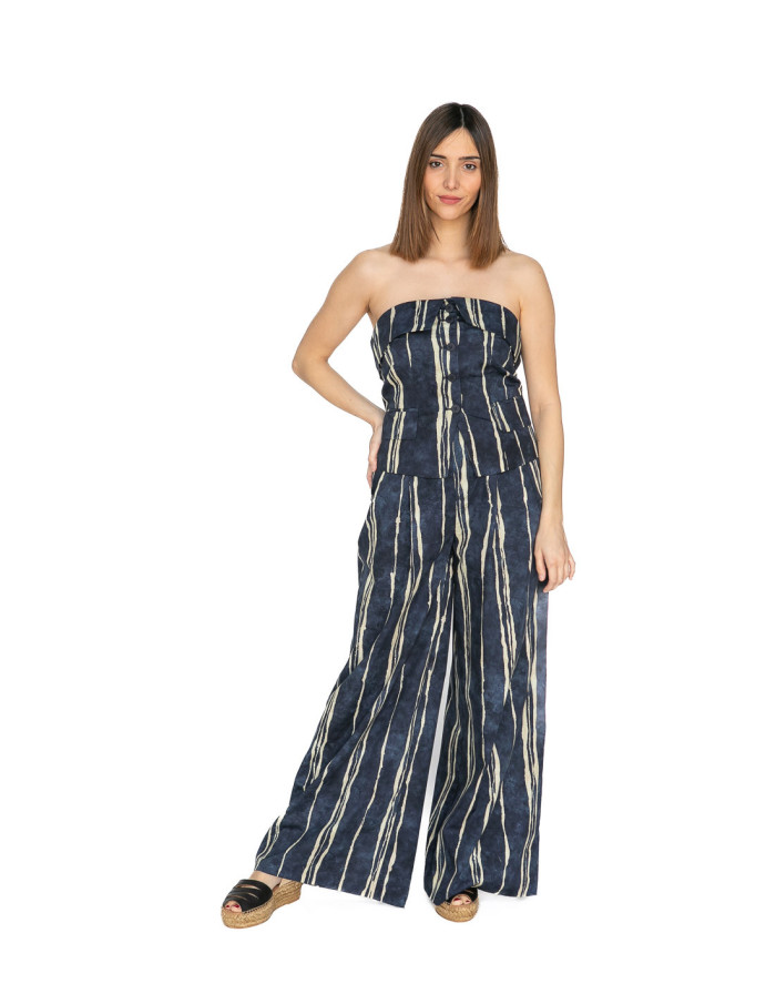 chaleco palabra de honor navy rayas beige sommes demode zaragoza