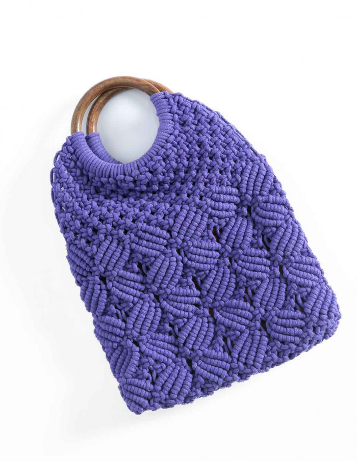 Comprar Bolso Crochet Malva asa de mano Nice Things en Sommes Demode