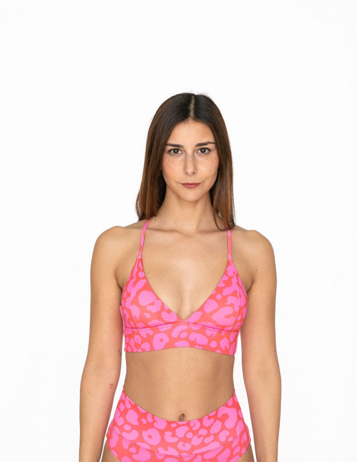 top bikini alva leopard pink dedicated sommes demode zaragoza