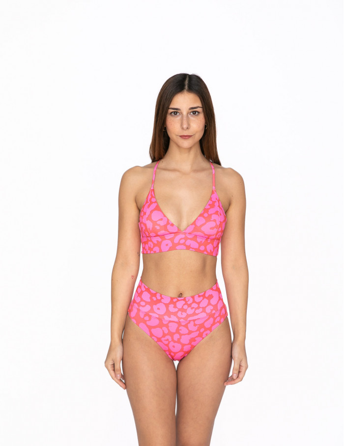 braguita bikini slite leopard pink dedicated sommes demode zaragoza