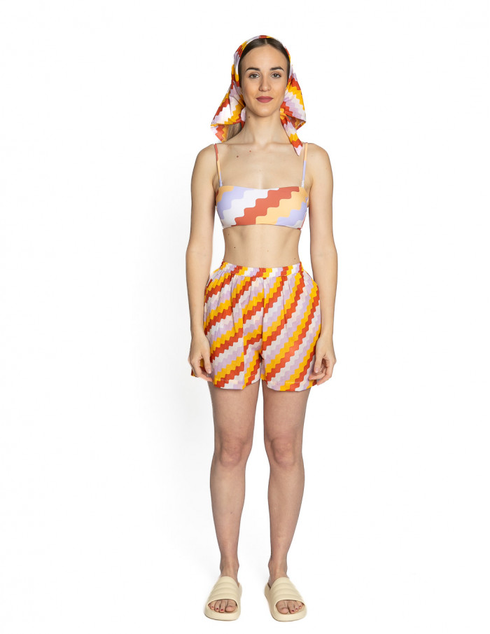 short zig zag multicolor compañia fantastica sommes demode zaragoza