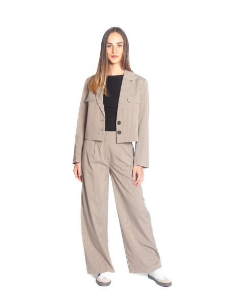 blazer crop beige raya diplomatica elotte byoung sommes demode zaragoza