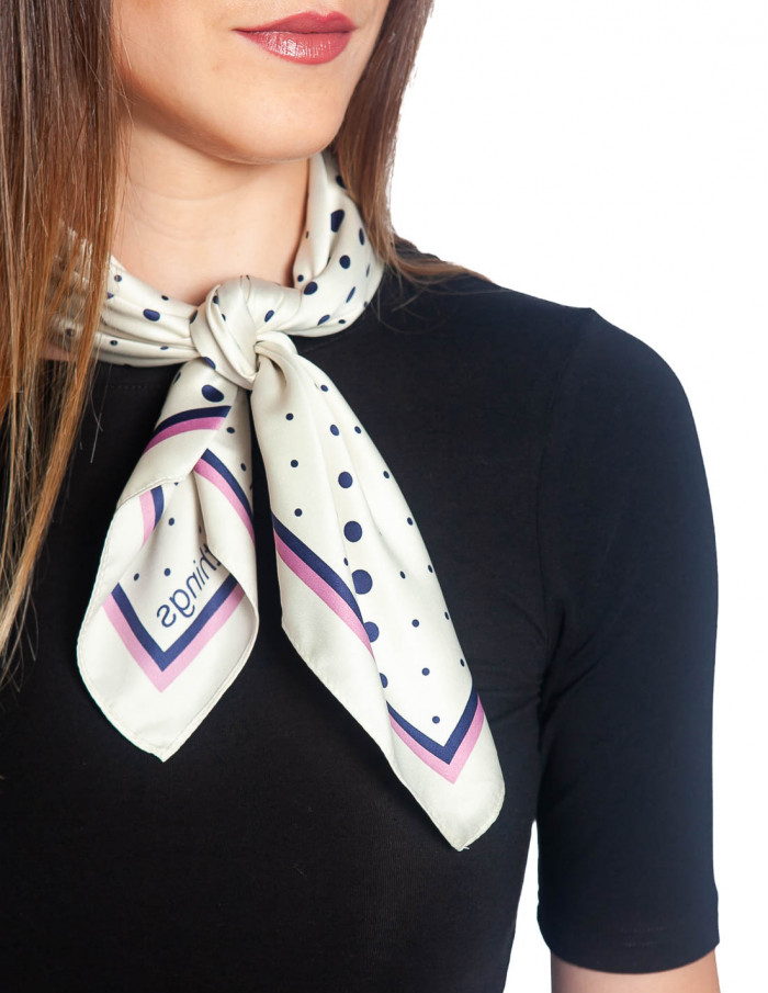 pañuelo blanco dots nice things sommes demode zaragoza