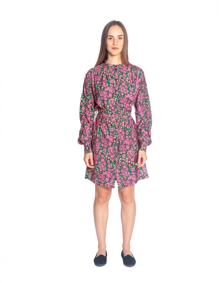 vestido corto flores rosas othilde desires sommes demode zaragoza