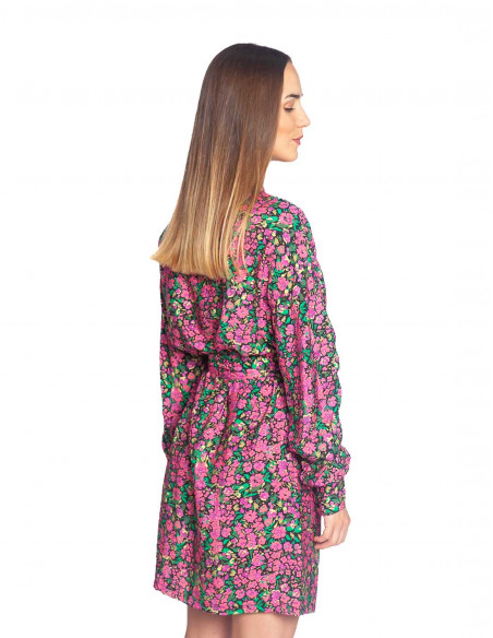 vestido corto flores rosas othilde desires sommes demode zaragoza