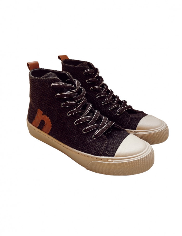 zapatillas botin marron lana nice things sommes demode zaragoza