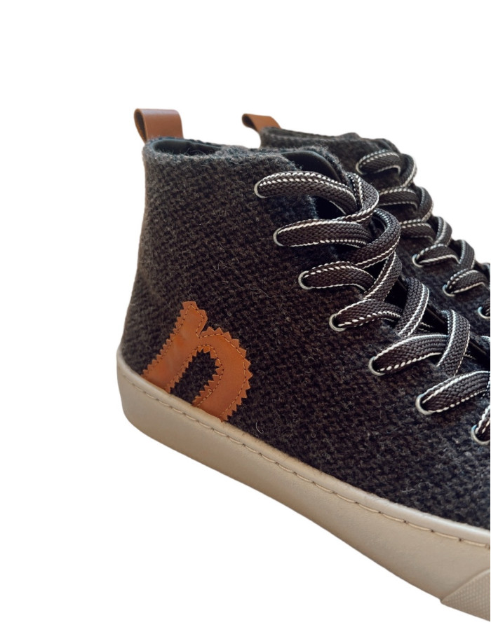 zapatillas botin marron lana nice things sommes demode zaragoza