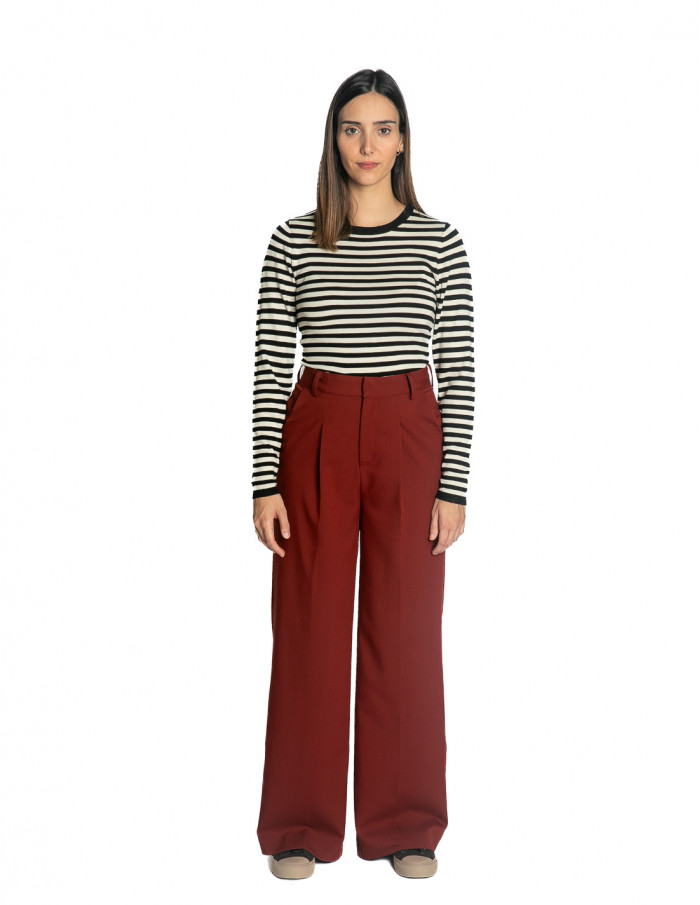 Pantalón fluido pinzas teja ophelia desires Sommes Demode Zaragoza