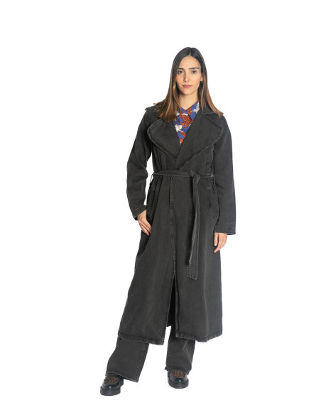 Gabardina denim color nero lavado Compañía Fantástica Sommes Demode Zaragoza