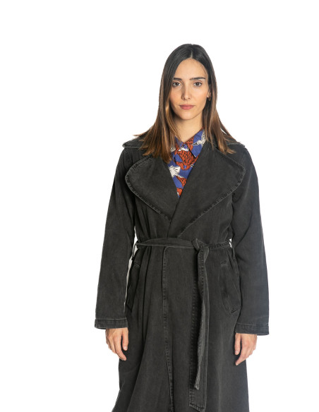 Gabardina denim color nero lavado Compañía Fantástica Sommes Demode Zaragoza