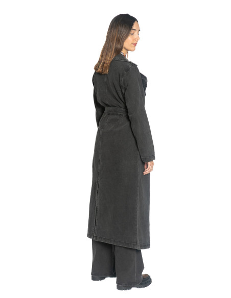 Gabardina denim color nero lavado Compañía Fantástica Sommes Demode Zaragoza
