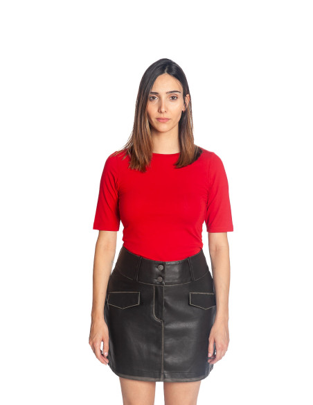 Falda corta polipiel vintage Casha Byoung Sommes Demode Zaragoza