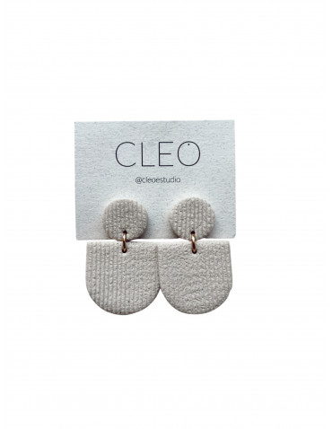 PENDIENTES CECILE BEIGE CLEO