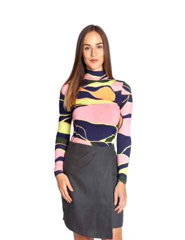 Comprar Falda corta cruzada gris Janel de Artlove en Sommes Demode 2