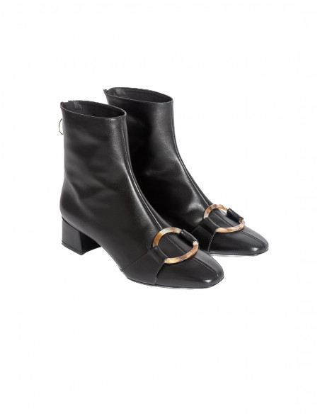 Botines tacon negros hebilla Sol Mint and Rose Sommes Demode Zaragoza