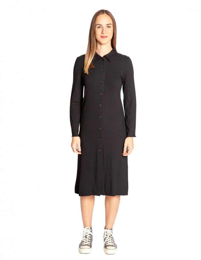 Vestido camisero canale negro Jannu Suite13 Sommes Demode Zaragoza Online