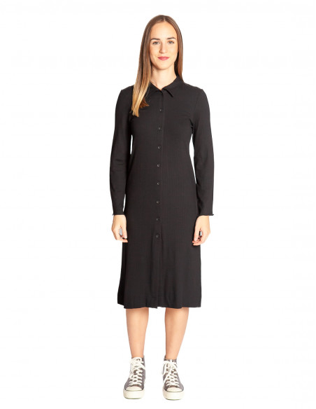 Vestido camisero canale negro Jannu Suite13 Sommes Demode Zaragoza Online