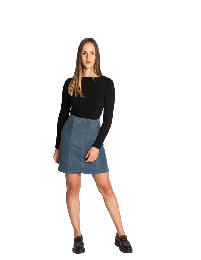 Falda corta pana azul Cordano Ichi Sommes Demode Online Zaragoza