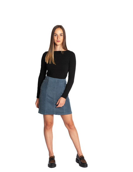 Falda corta pana azul Cordano Ichi Sommes Demode Online Zaragoza