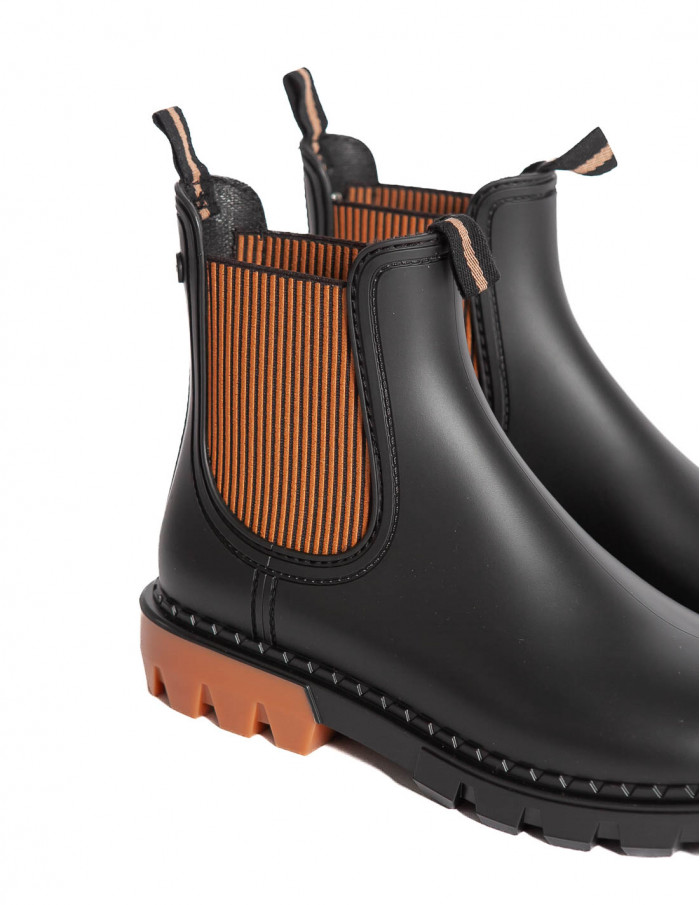 Botines Rock Bicolor Negro Caramelo Igor Sommes Demode Online Zaragoza