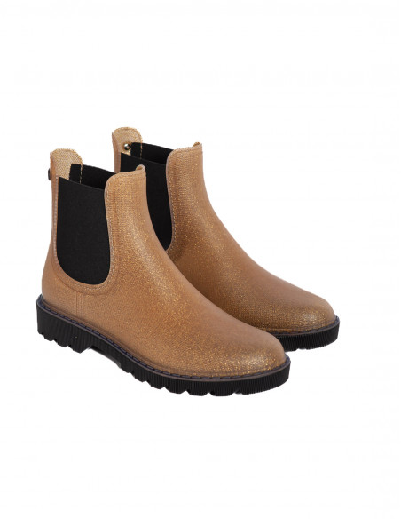 Botines Chloe glitter oro Igor Sommes Demode Zaragoza Online