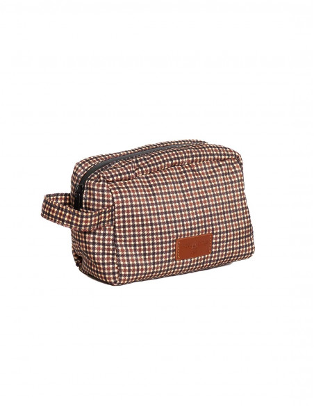 neceser cuadros vichy marron nice things sommes demode zaragoza