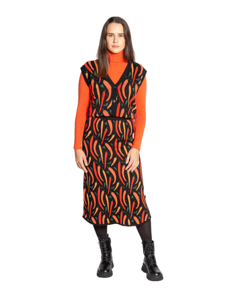falda midi punto negra hot chilly pepa loves somme demode zaragoza