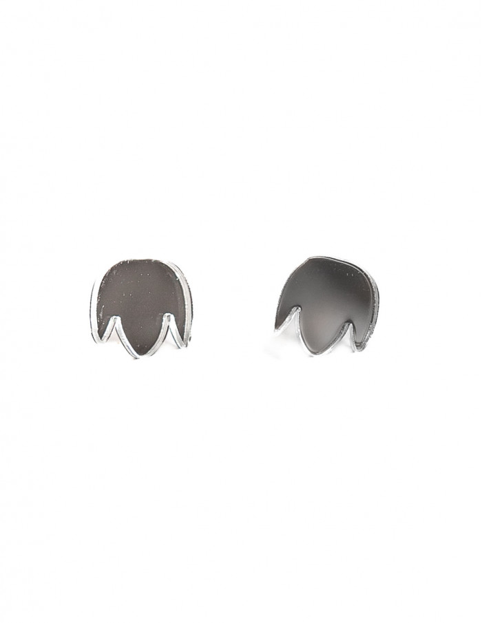 Pendientes mini Florecilla de plata Papiroga Sommes Demode Zaragoza
