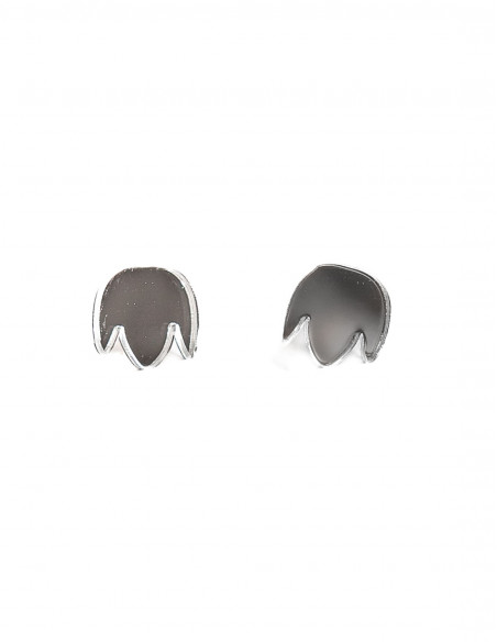 Pendientes mini Florecilla de plata Papiroga Sommes Demode Zaragoza