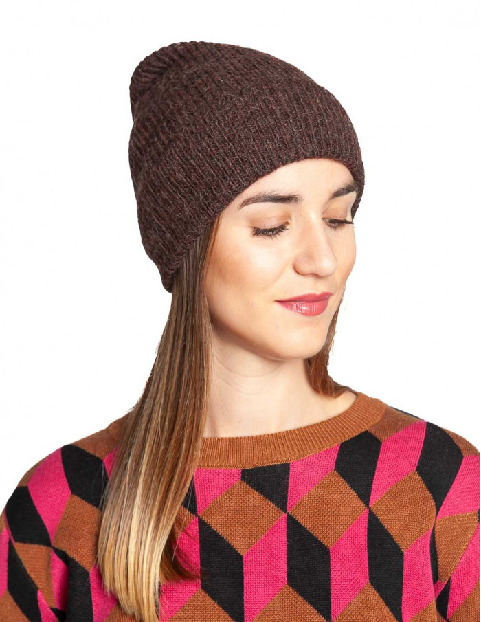 Gorro punto chocolate Nam Grace and Mila Sommes Demode Zaragoza