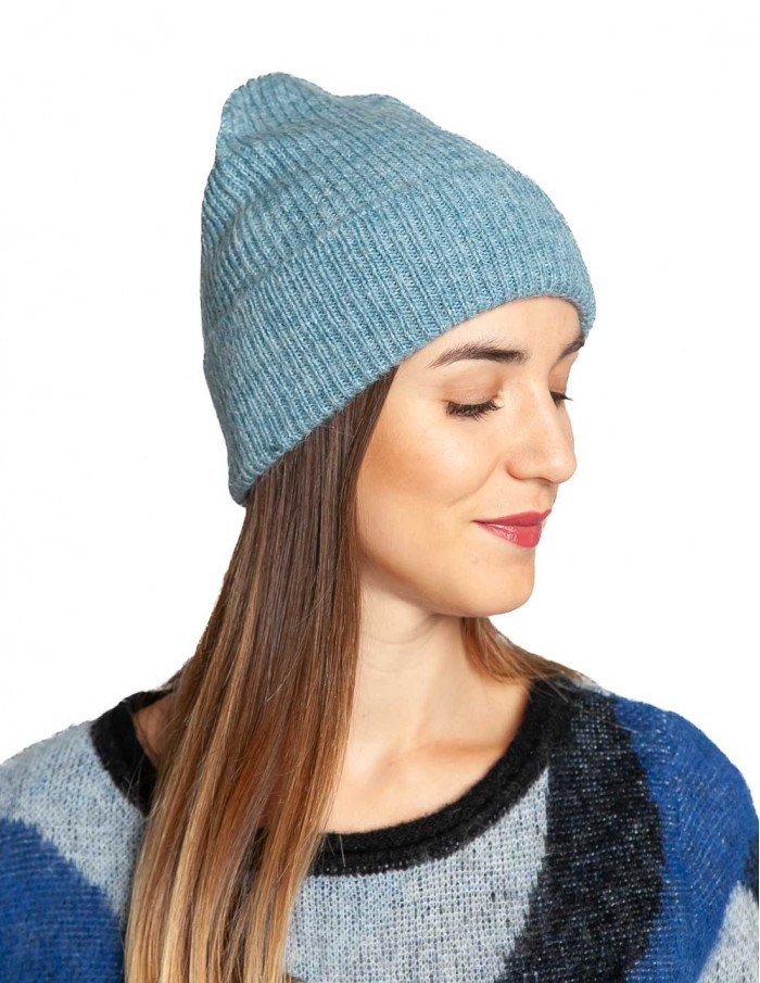 Gorro punto azul claro Nam Grace and Mila Sommes Demode Zaragoza